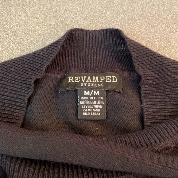 Revamped - Women’s black bodycon dress. Size M - Picture 3 of 10